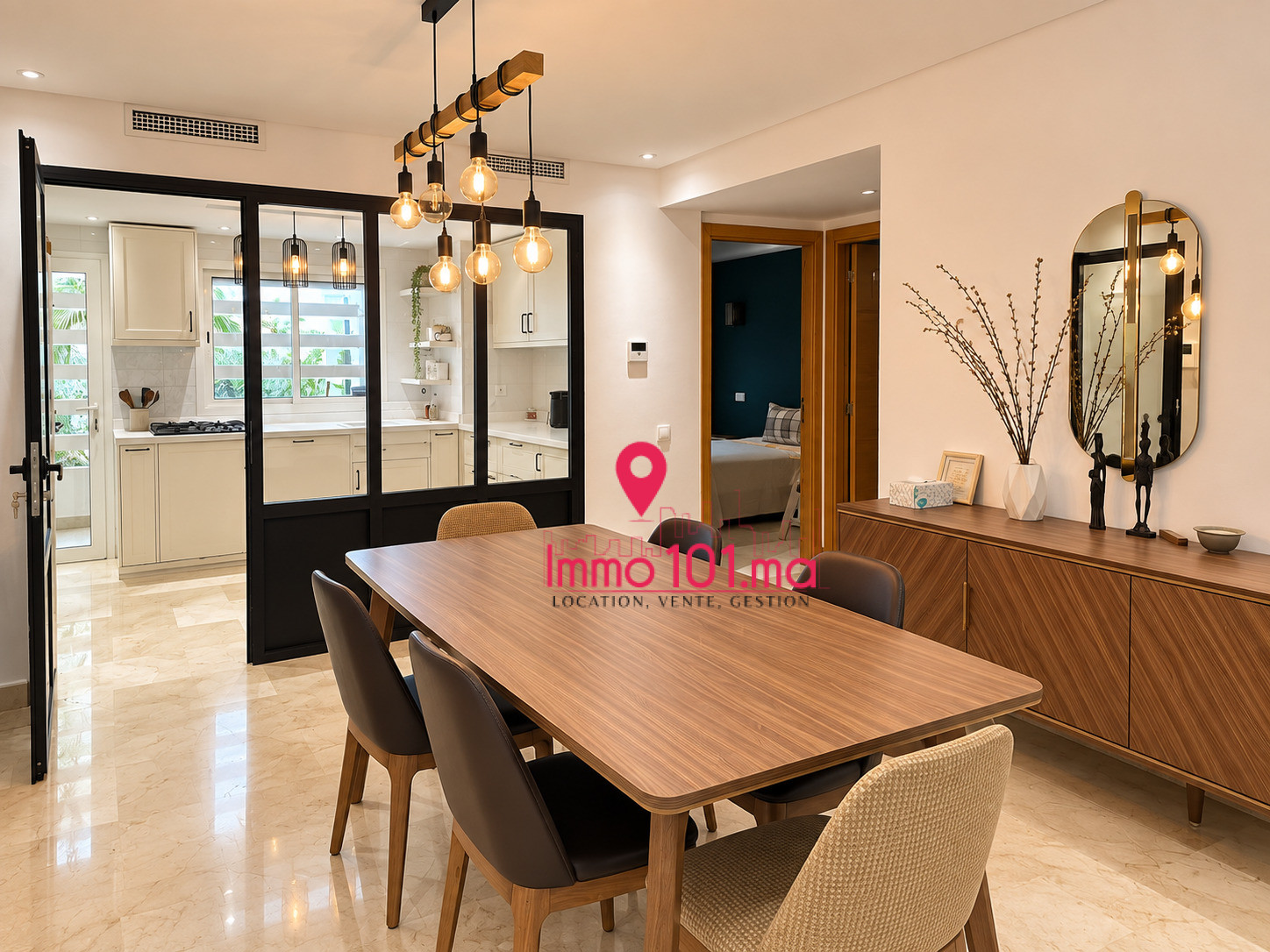 Location appartement meublé à El Menzeh ZLLAM2574
